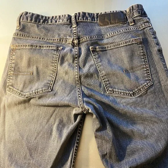 Men's Calvin Klein CK Straight Jeans Denim 32 W 34 L 2% Lycra 9.5" Rise - Picture 2 of 4